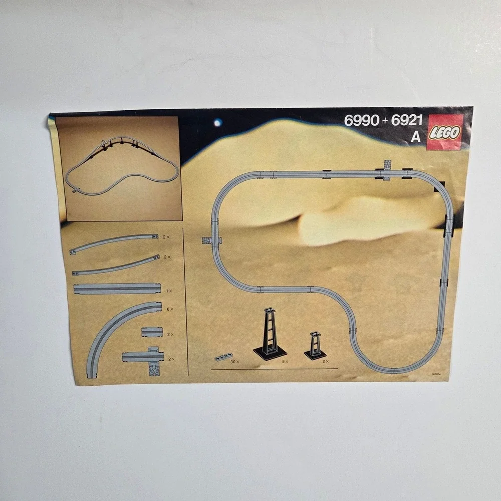 LEGO Instruction Manual 6990 6921 Space Monorail Futuron‎ Vtg Multi Track Layout